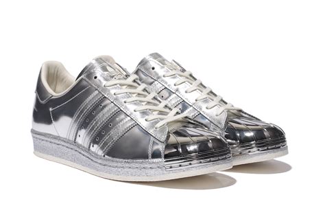 silver adidas sneakers|adidas metallic sneakers.